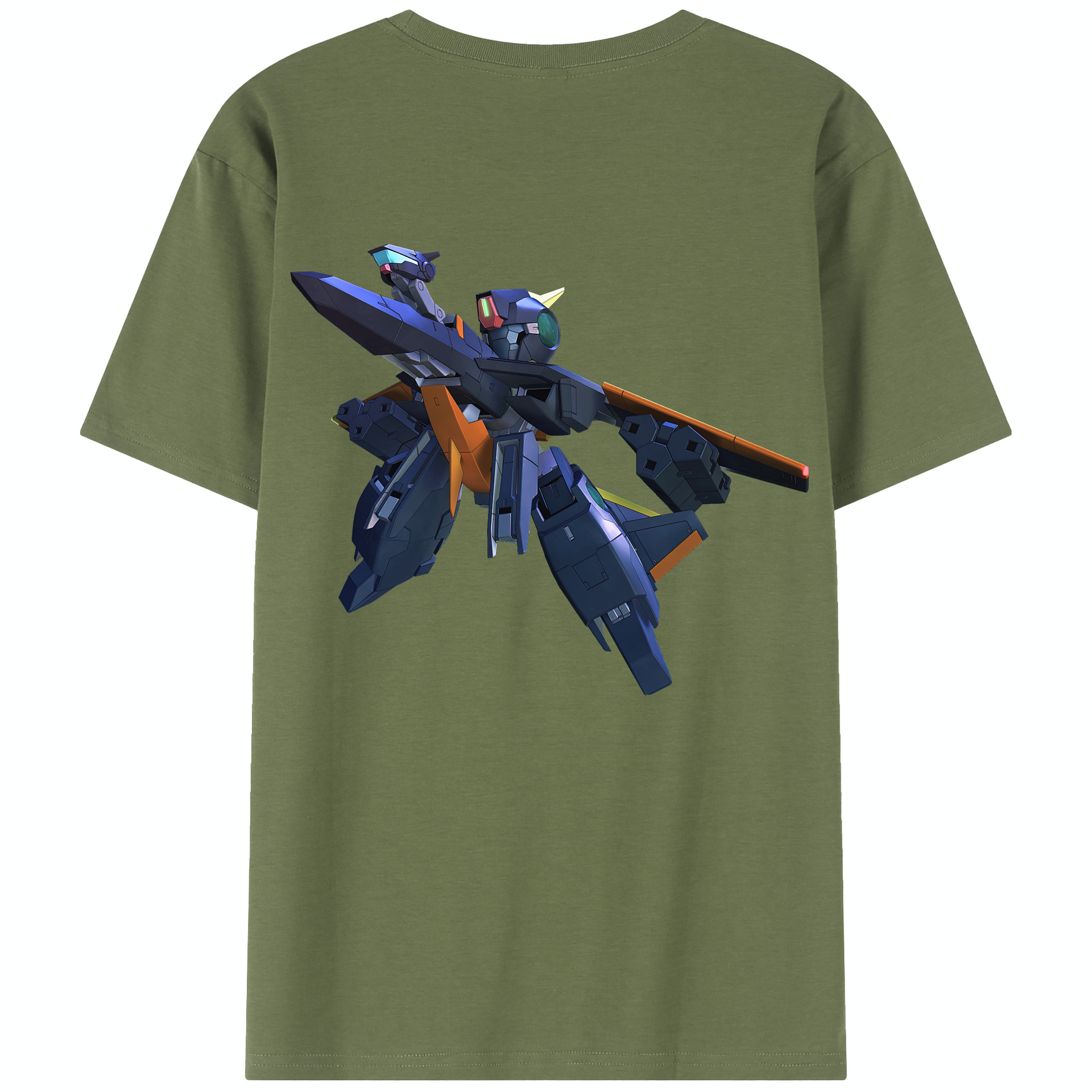 （画像用） 機動戦士ガンダム Mobile Suit Gundam 綿100％半袖Tシャツ（背面プリント）